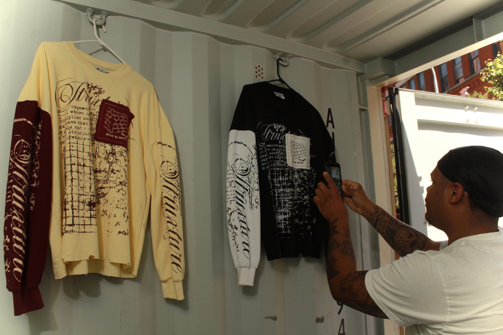 Behind the scenes — the work